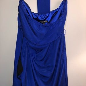 Express Royal Blue Strapless Dress - Size 10